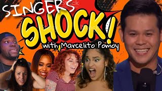 SINGERS Shocked Reactions to Marcelito Pomoy \\