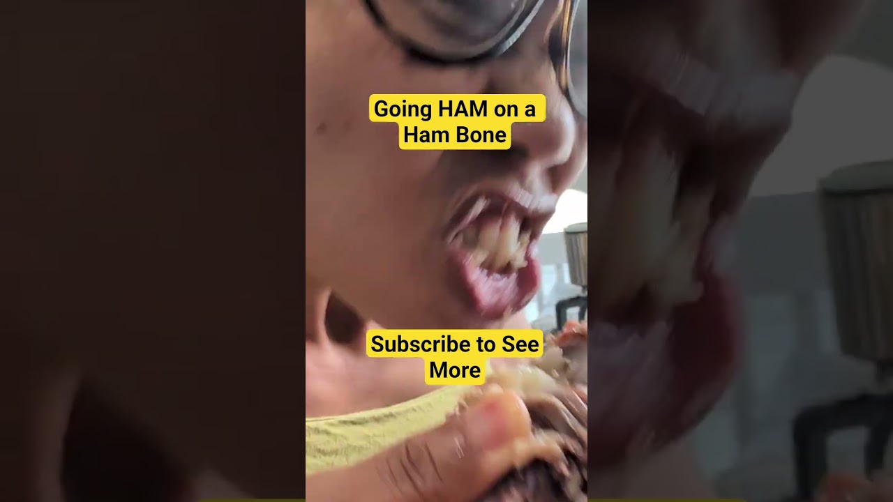 Crazy Thai Wife Going HAM on a Ham Bone 