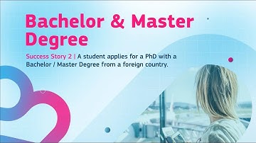 EBSI Success Story #2 - Bachelor / Master Degree