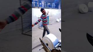 Plastic shopping bag manufacturing #machine #plastic #lahore #worker