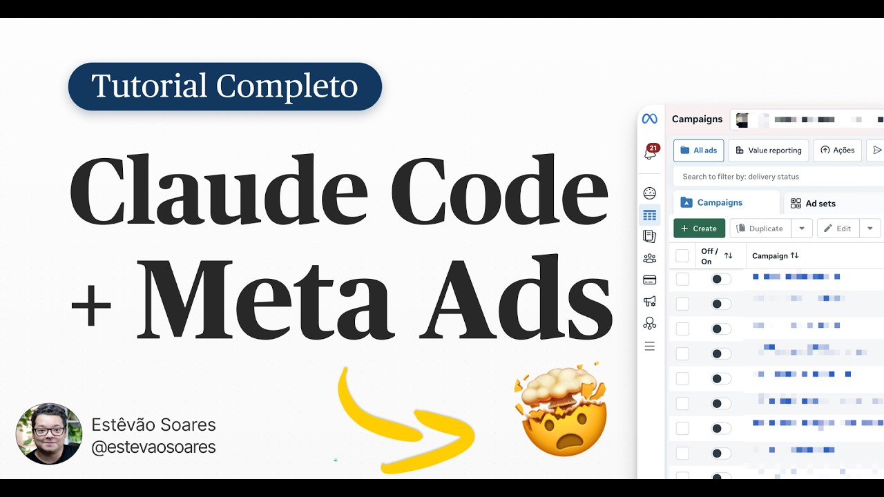 NA PRÁTICA | CLAUDE CODE com META ADS (API Oficial) - YouTube