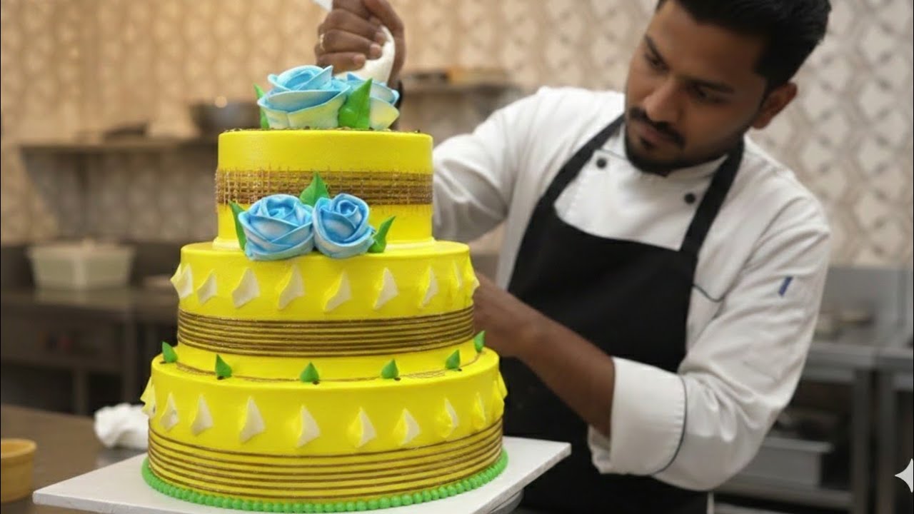 Pineapple cake decorating how make to easy home cake design 