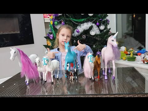 Моя коллекция лошадок!Шляйх,Единорог и все любимчики!
