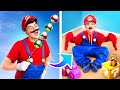 ¡Cómo convertirte en Super Mario! ¡Si Super Mario fuera un bebé en la vida real!