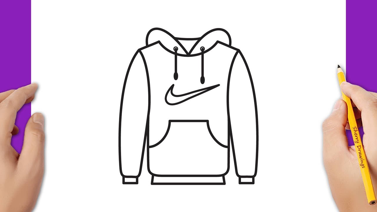 Sweatshirt flat sketch. vector sweatshirt for boys. sweatshirt • wall  stickers activewear, t-shirt, boy | myloview.com