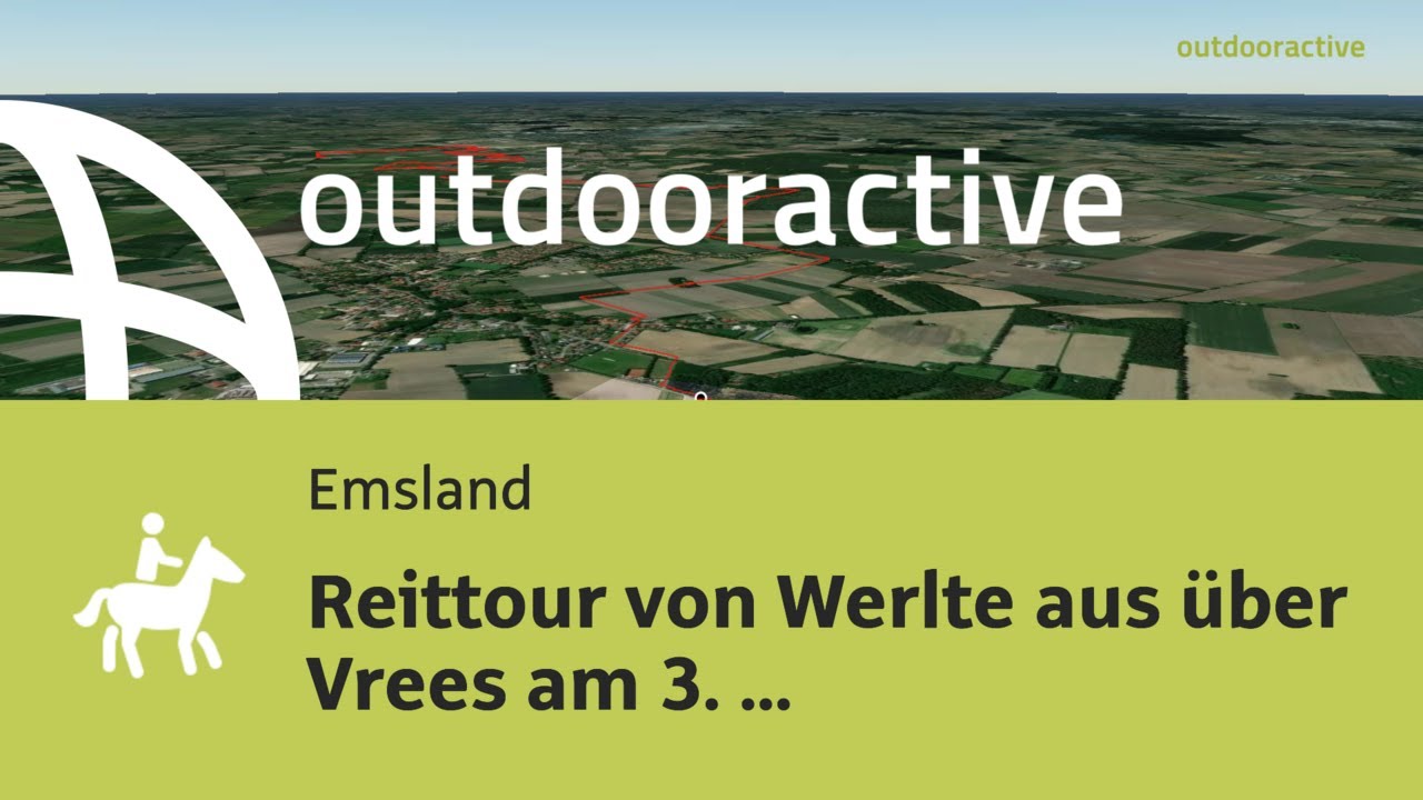 Flyover-Video: Reittour von Werlte aus über Vrees am 3. August 2025