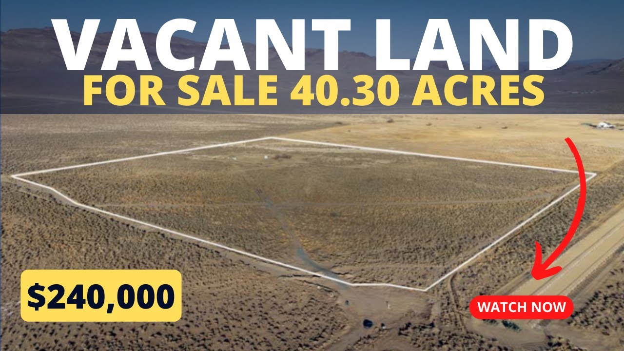 Vacant Land For Sale 40.30 acres in Palomino Valley Nevada YouTube