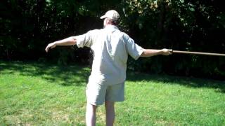 AEMMA NS: Brian takes aim with throwing spear