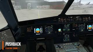 X Plane 12 LFPO-LFMN Full Flight A320 200