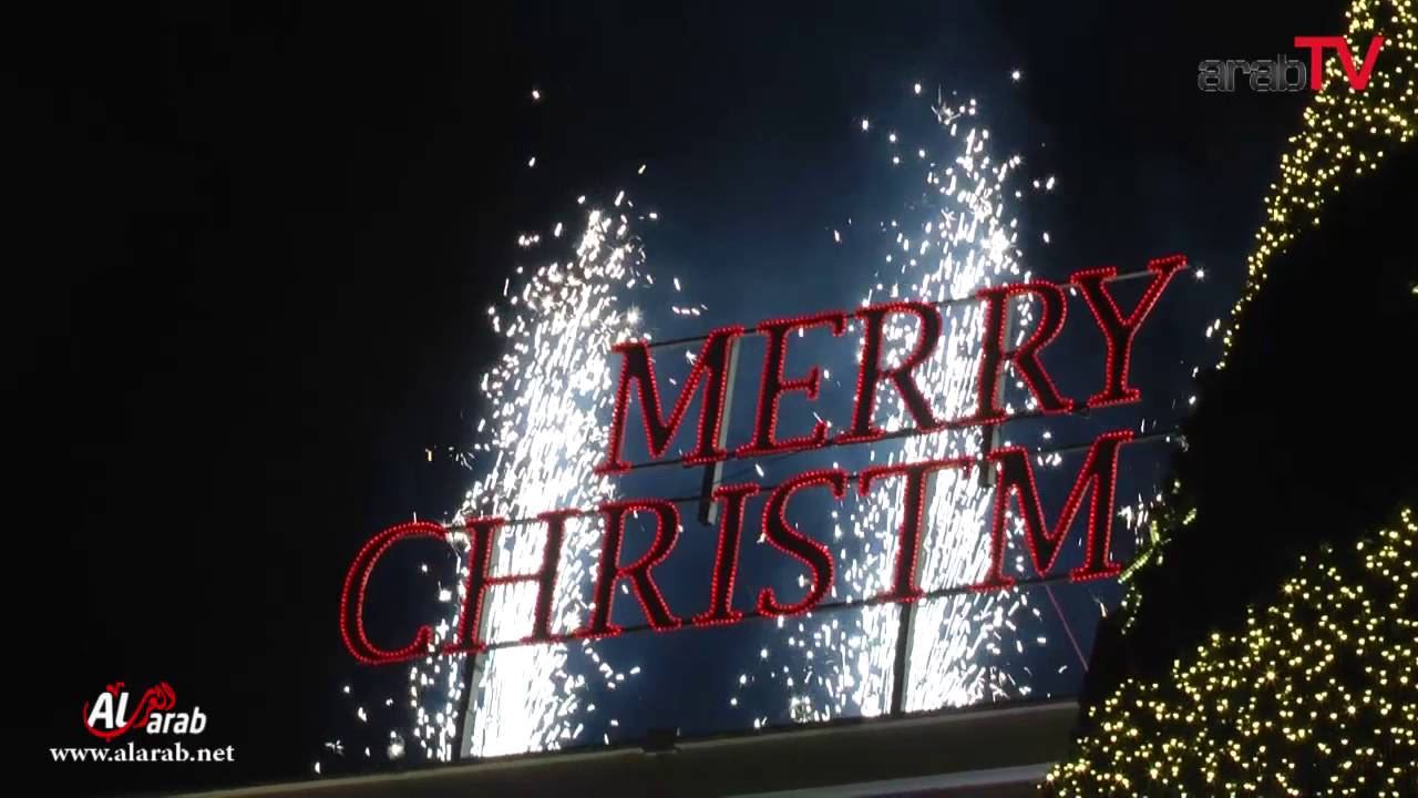 إضاءة شجرة عيد الميلاد شفاعمرو 2015 youtube cascada last christmas