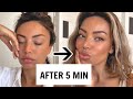 5 MIN QUARANTINE LOOK - EASY, GLOWY &amp; HEALTHY LOOKING MAKEUP - Dilan Sabah