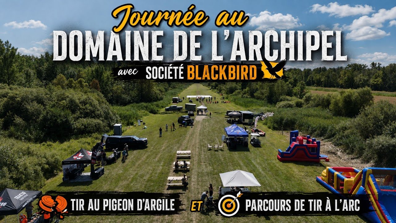 ON JASE -#2136 15 AOÛT au Domaine de L'archipel pigeon d'argile et tir Arbalète Steph et Yan Monette