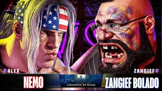 SF6 - Nemo (Alex) vs Zangief Bolado - Street Fighter 6 Ranked Battle