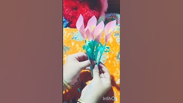 How to make paper Calla Lily Tutorial paper flowers #shorts #wallart #flowers #craft #vairalvideo