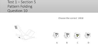 Perceptual Ability Test Pattern Folding DAT PF T1 Q10