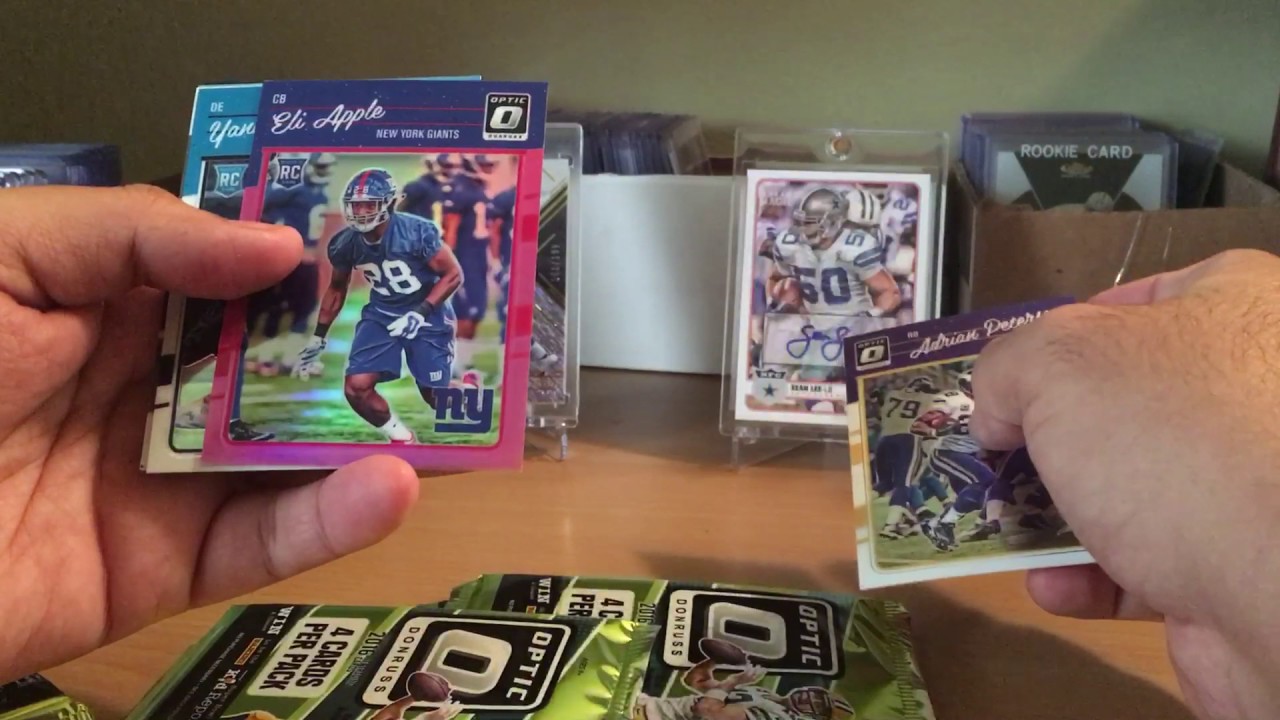 2016 Donruss Optic Football Walmart Exclusive Blaster Box Break Nice Hit!!
