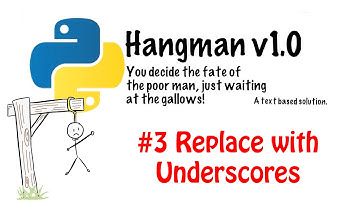Hangman 3   Replace with Underscores