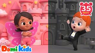 color game pink vs black fun color learning nursery rhymes
