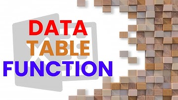 Lecture – 31 | What If Analysis – Data Table Function in Excel | data table excel