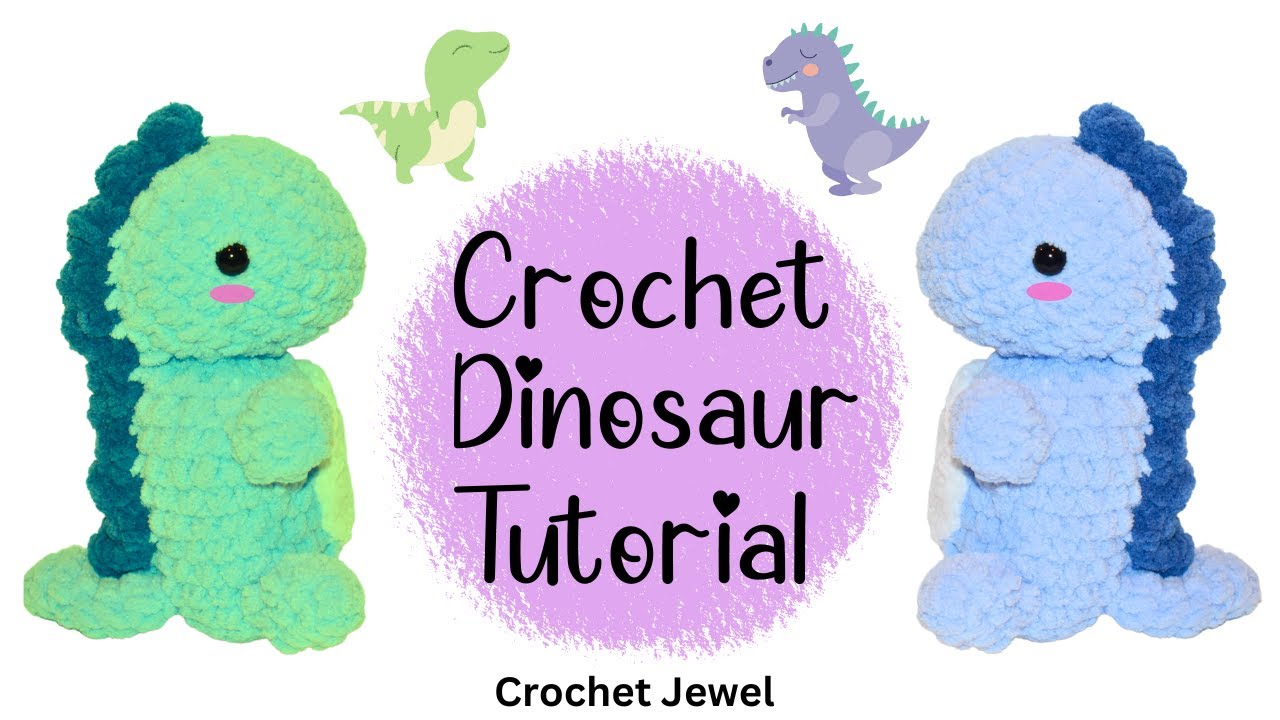 Chonky Dinosaur Crochet Plushie – Hey Meeko