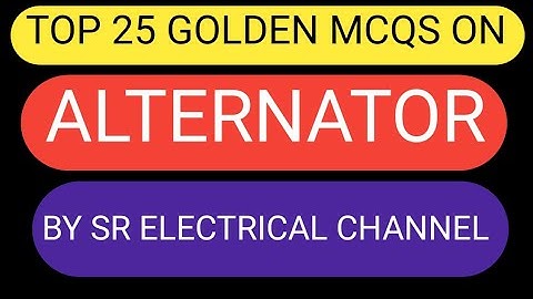 TOP 25 ALTERNATOR MCQS WITH ANSWERS | AC GENERATOR MCQ | SYNCHRONOUS GENERATOR | SYNCHRONOUS MACHINE