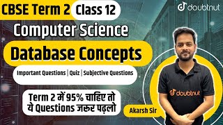 Celebrity CBSE Term 2 | Database Concepts | Important Questions | Quiz | Subjective Questions | Akarsh Sir Net Worth