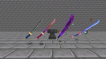 【Minecraft】Custom Swords Compilation Datapck Trailer Part 1