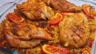 Juicy Chicken Breasts in Caramelized Onion Rice - You'll Make This Every Week
