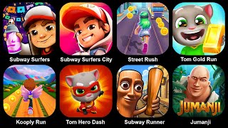 Suwbay Surf,Subway Surf City,Street Rush,Tom Gold Run,Kooply Run,Tom Hero Dash,Subway Runner,Jumanji screenshot 2