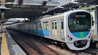 西武拝島線30000系30102F急行西武新宿行き萩山駅到着(2023/5/21)