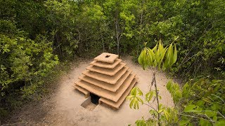 Build The Most Epic Underground Temple House in The Jungle by Ancient Skill