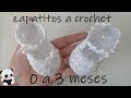 Zapatitos a crochet para bebe -Modelo Sonia - 9cm