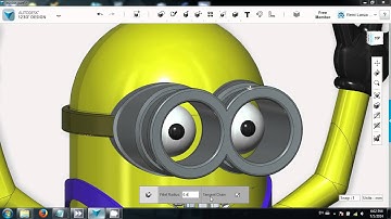 Autodesk 123D - Minion Tutorial minion - Part 8
