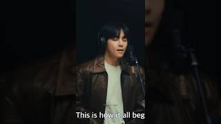 Vocal King V: Behind the Mic 🎤❤️‍🔥 #kimtaehyung #taehyung #shorts #thv