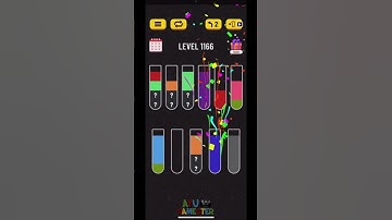 Water Sort puzzle level 1166 | AYU Gamester #shorts