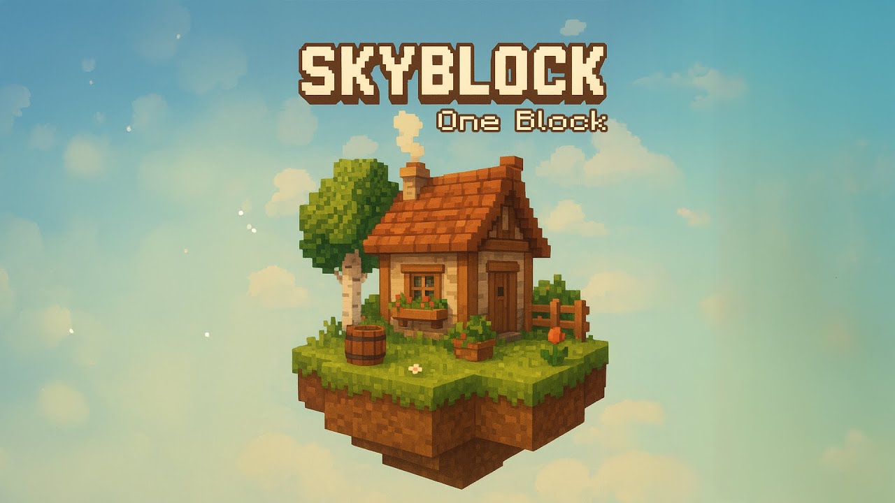 Relaxing Longplay Minecraft Skyblock One Block | Relax, Study, Fall Asleep | No Commentary 1