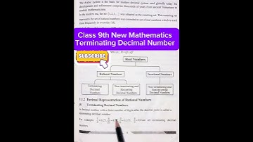 Terminating Decimal Number|Class 9 new mathematics terminating numbers with Example