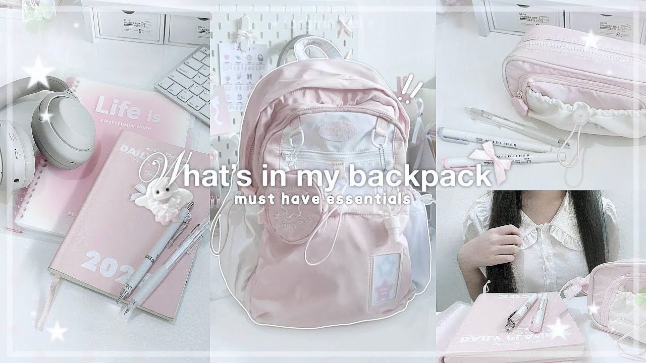 what’s in my backpack 🎀🍀 | back to school essentials guide (pencil case, emergency kit) | jorginakei