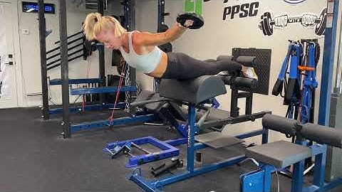 GHD Back Extension with Rear Delt Fly to Lateral Iso Hold
