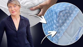 How to Sew Your Own Bedsheet Without Elastic - Fitted Sheet For Any Mattress / DIY Bed sheet