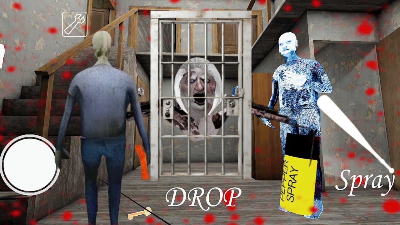 Playing As granny and grandpa again in granny chapter v.18 [Good mode menu]