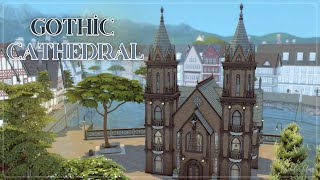 Готический Собор🖤│Строительство│Gothic Cathedral│SpeedBuild│NO CC [The Sims 4]
