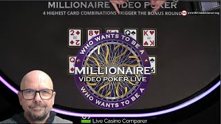 Playtech Who Wants To Be A Millionaire Video Poker Live Review \& Strategy