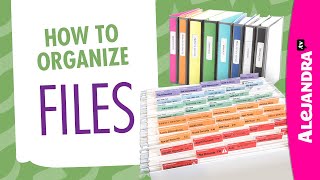 How to Organize Files in Office/Home (Part 2 of 9 Paper Clutter Series) by Home Organizing by Alejandra.tv 373,685 views 4 years ago 9 minutes, 43 seconds