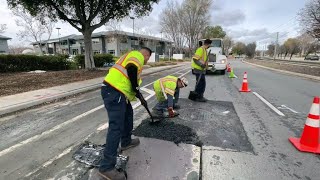 San Jose road crews face daunting crop of new potholes