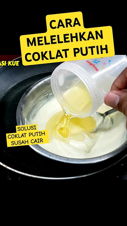 CARA MELELEHKAN COKLAT PUTIH | Resep Coklat Es kul kul & topping donat #shorts