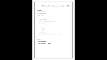 CS3261 – C Programming Laboratory Factorial of a Given Number Using Do While Loop in C #shorts#viral