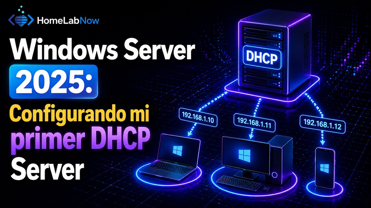Windows Server 2025: Cómo configurar tu Servidor DHCP desde Cero