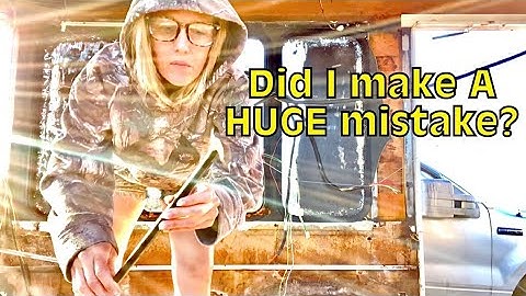 BUS to TINY HOME | Rust & waffle insulation|REBUILDING AFTER HURRICANE IAN