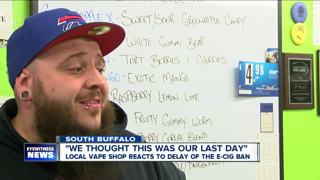 Local vape shop reacts to delay of e-cig ban